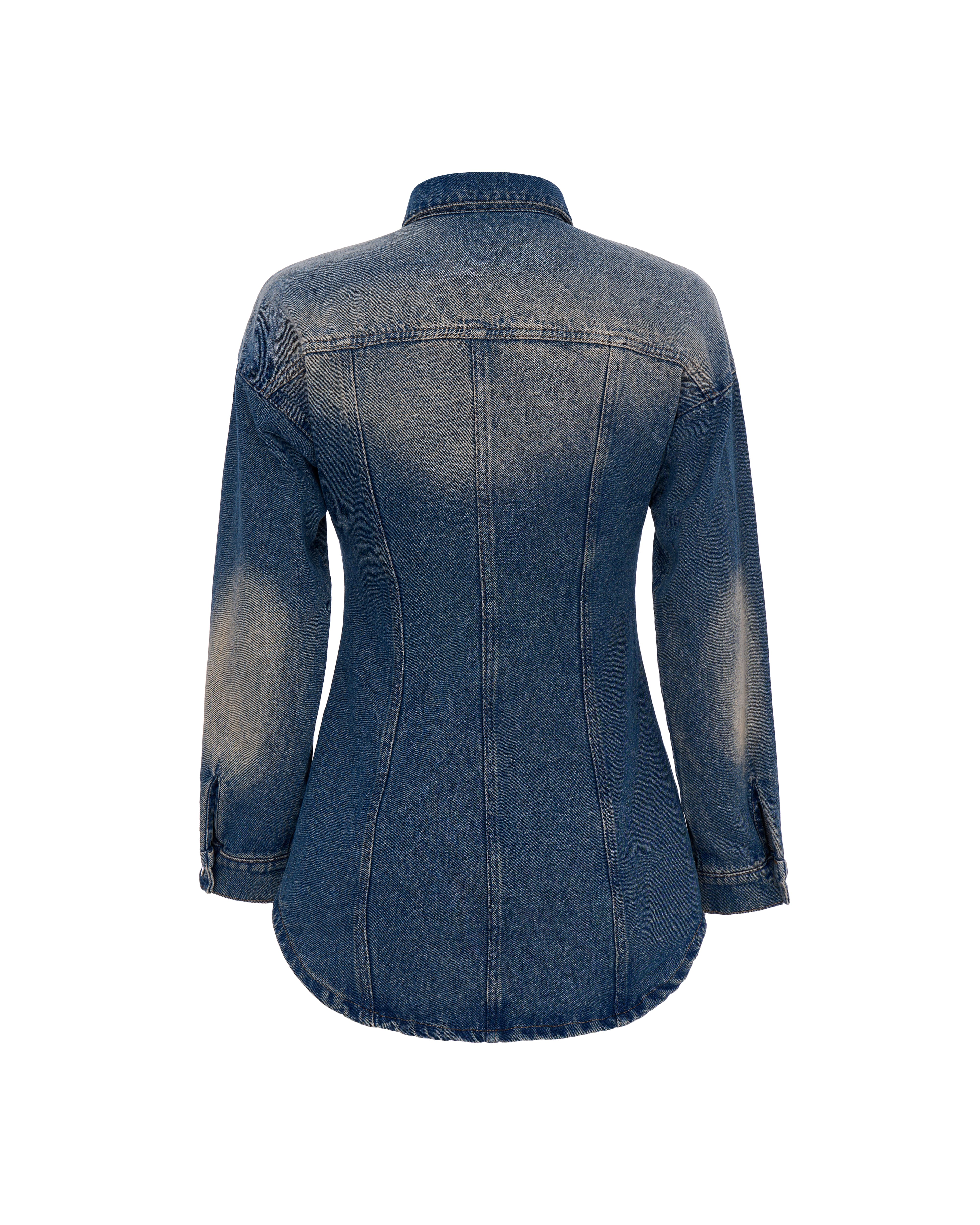 СОРОЧКА ДЖИНСОВА ПРИТАЛЕНА