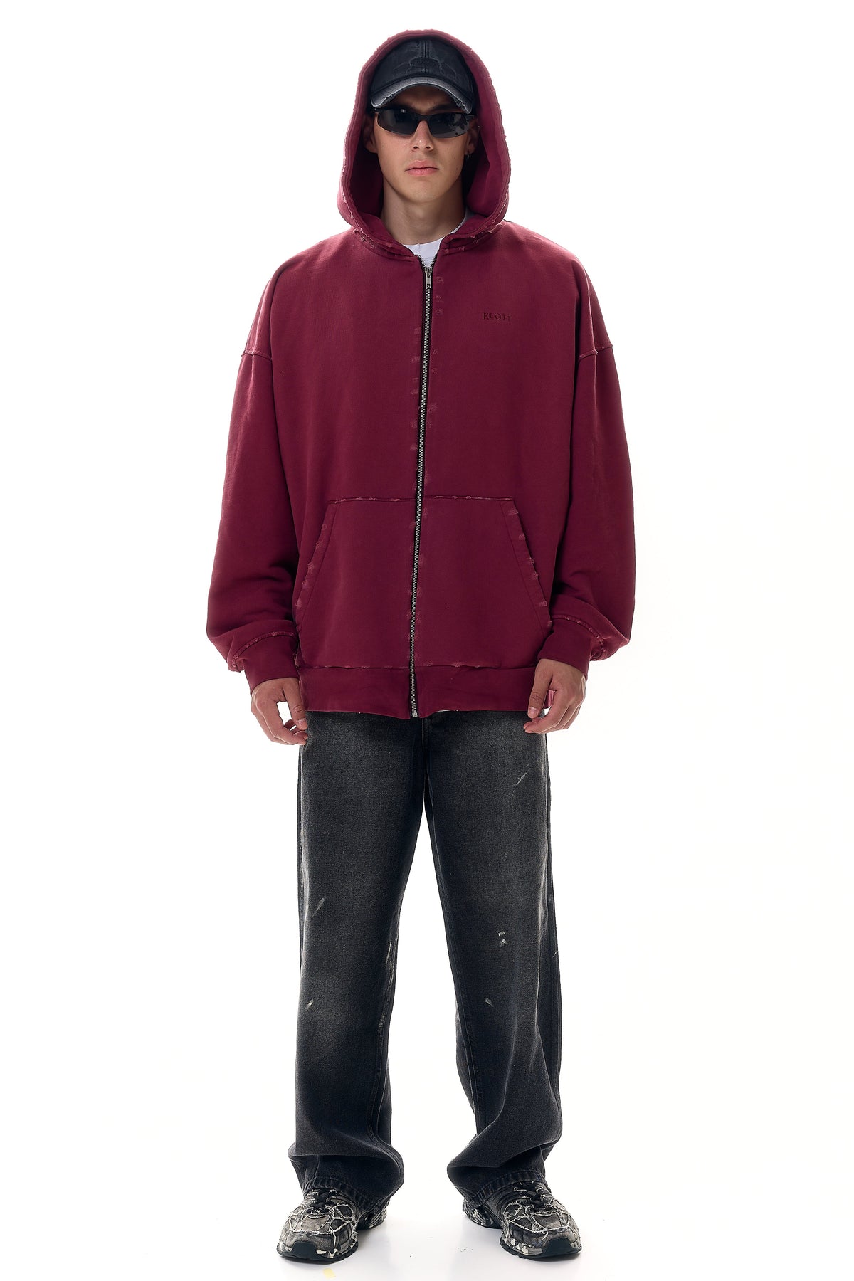 Худі oversized з вишивкою KLOTT
