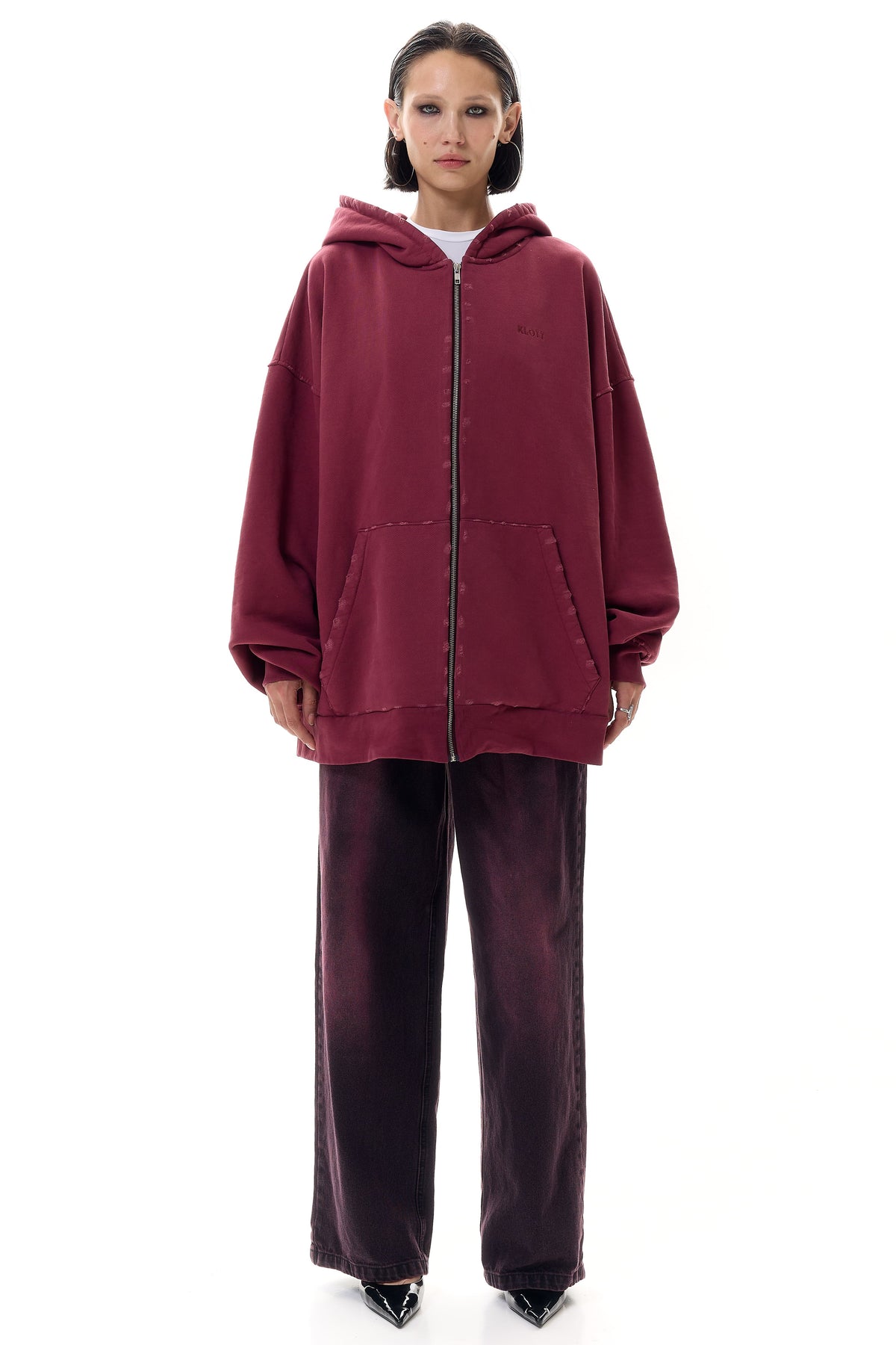 Худі oversized з вишивкою KLOTT