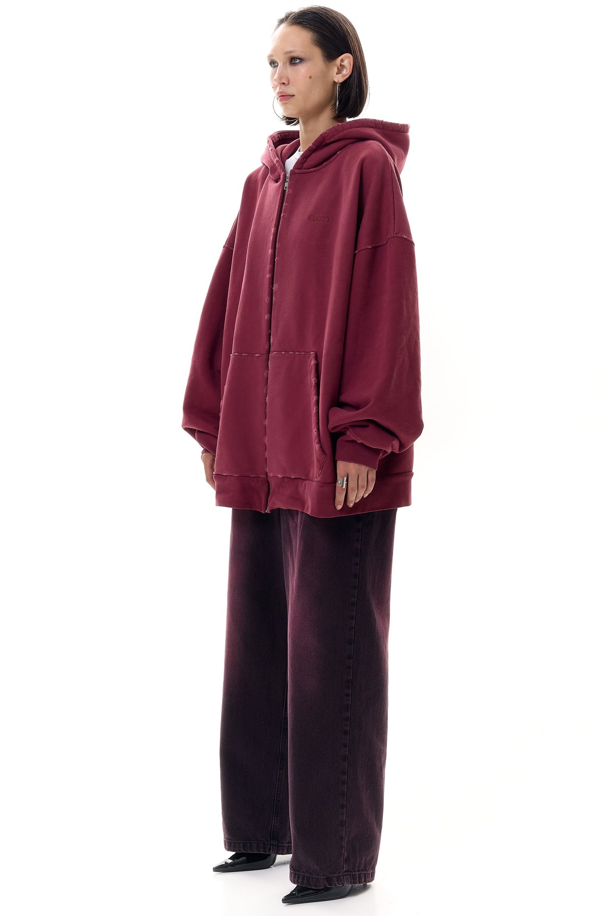 Худі oversized з вишивкою KLOTT