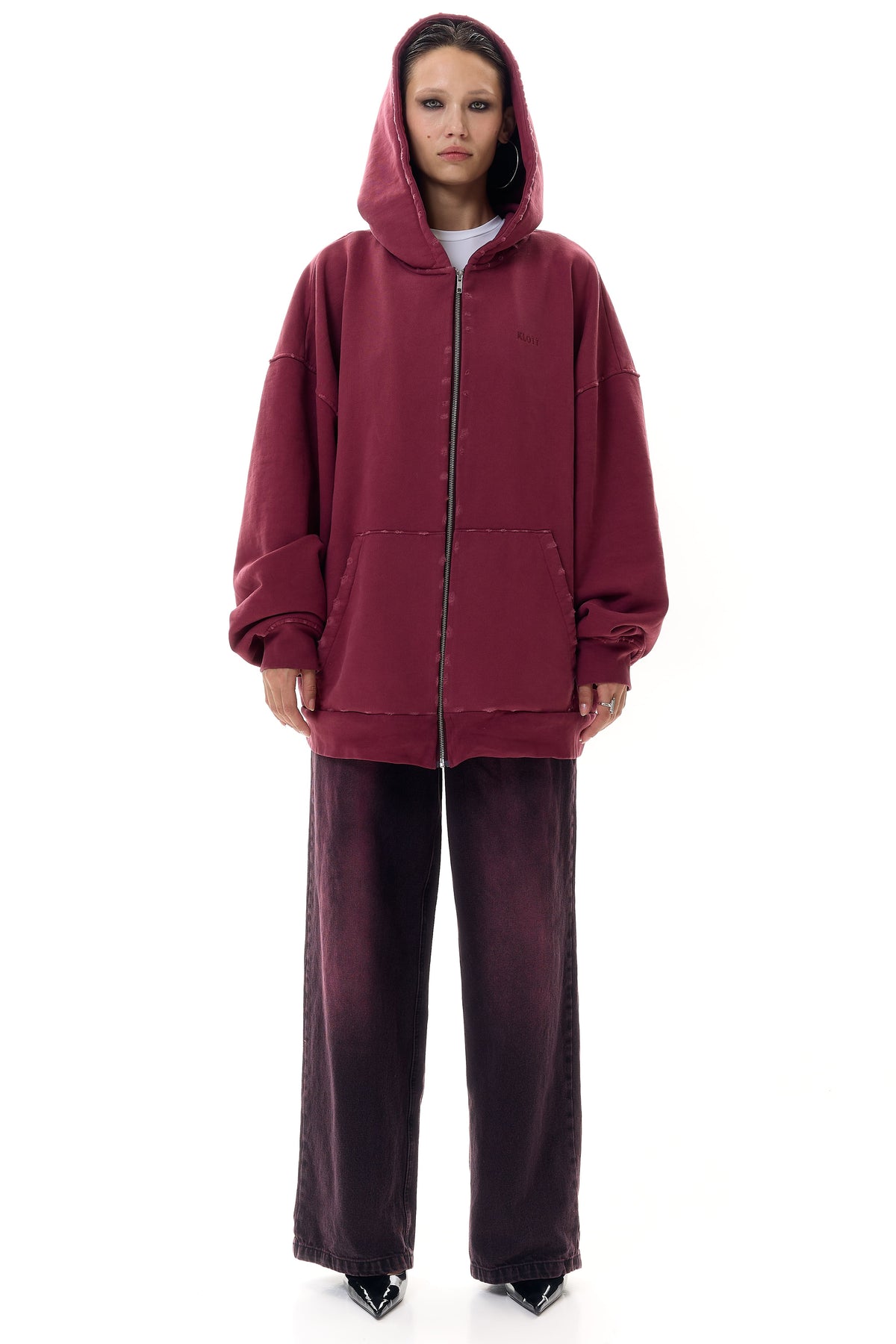 Худі oversized з вишивкою KLOTT