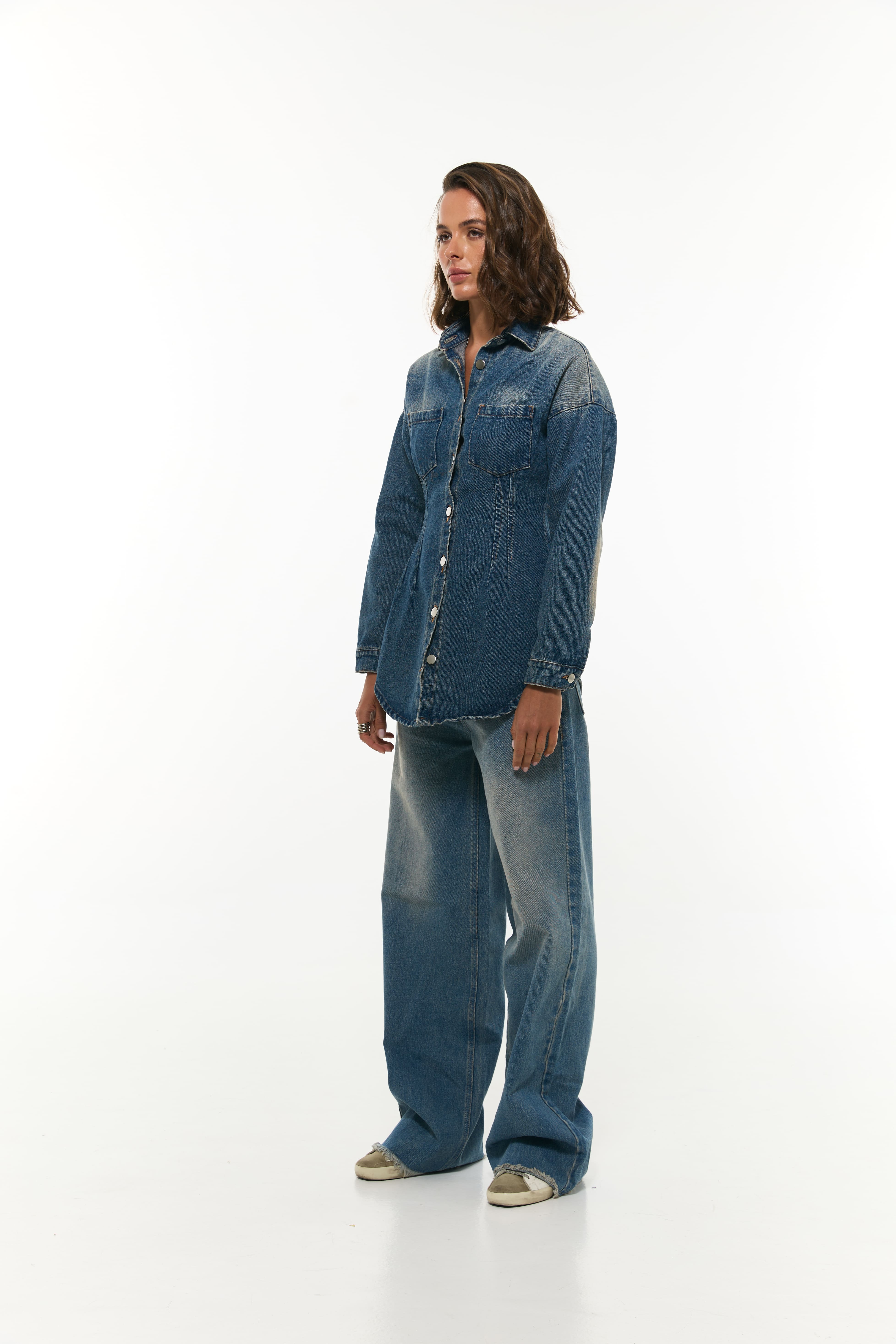 СОРОЧКА ДЖИНСОВА ПРИТАЛЕНА