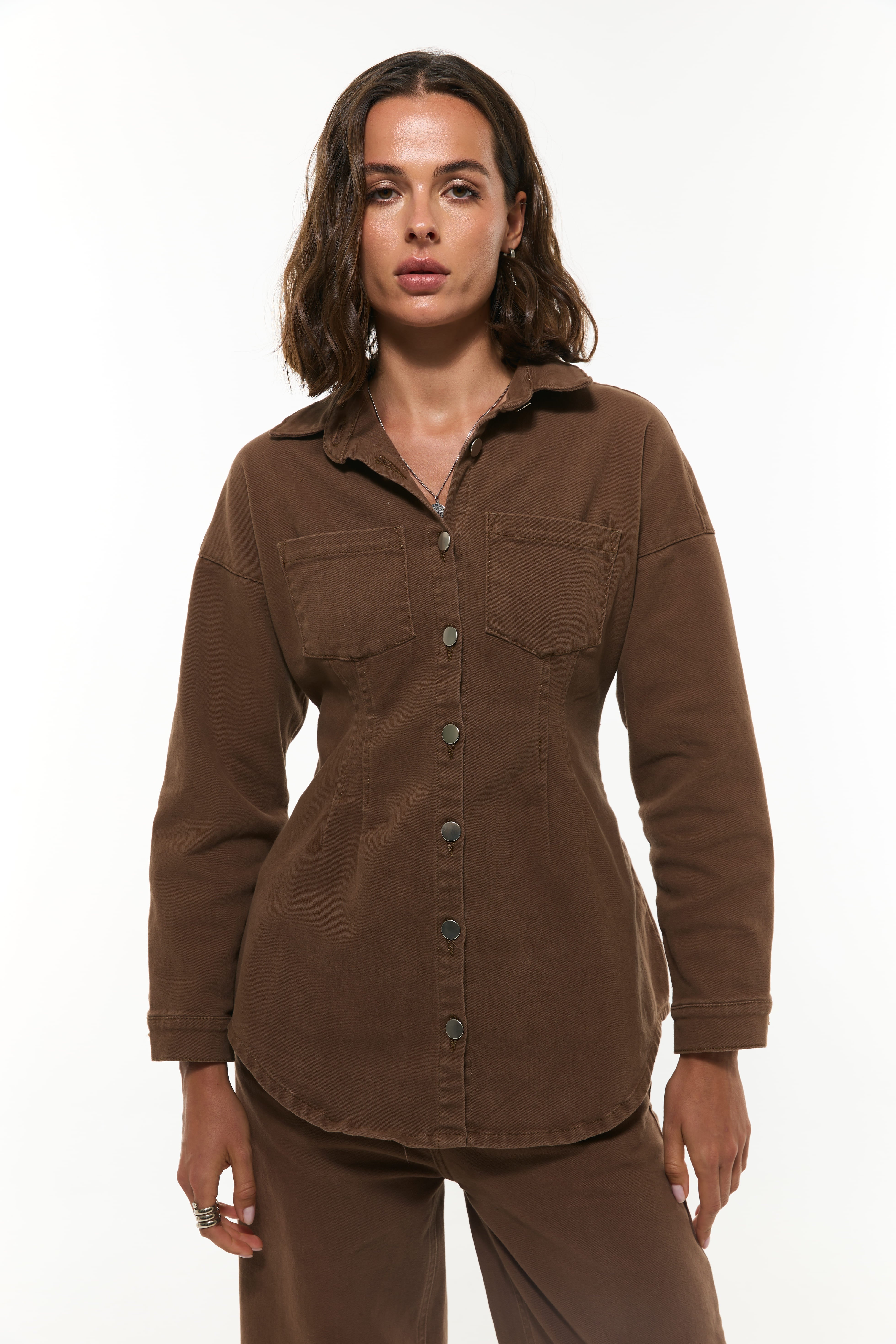 СОРОЧКА ДЖИНСОВА ПРИТАЛЕНА