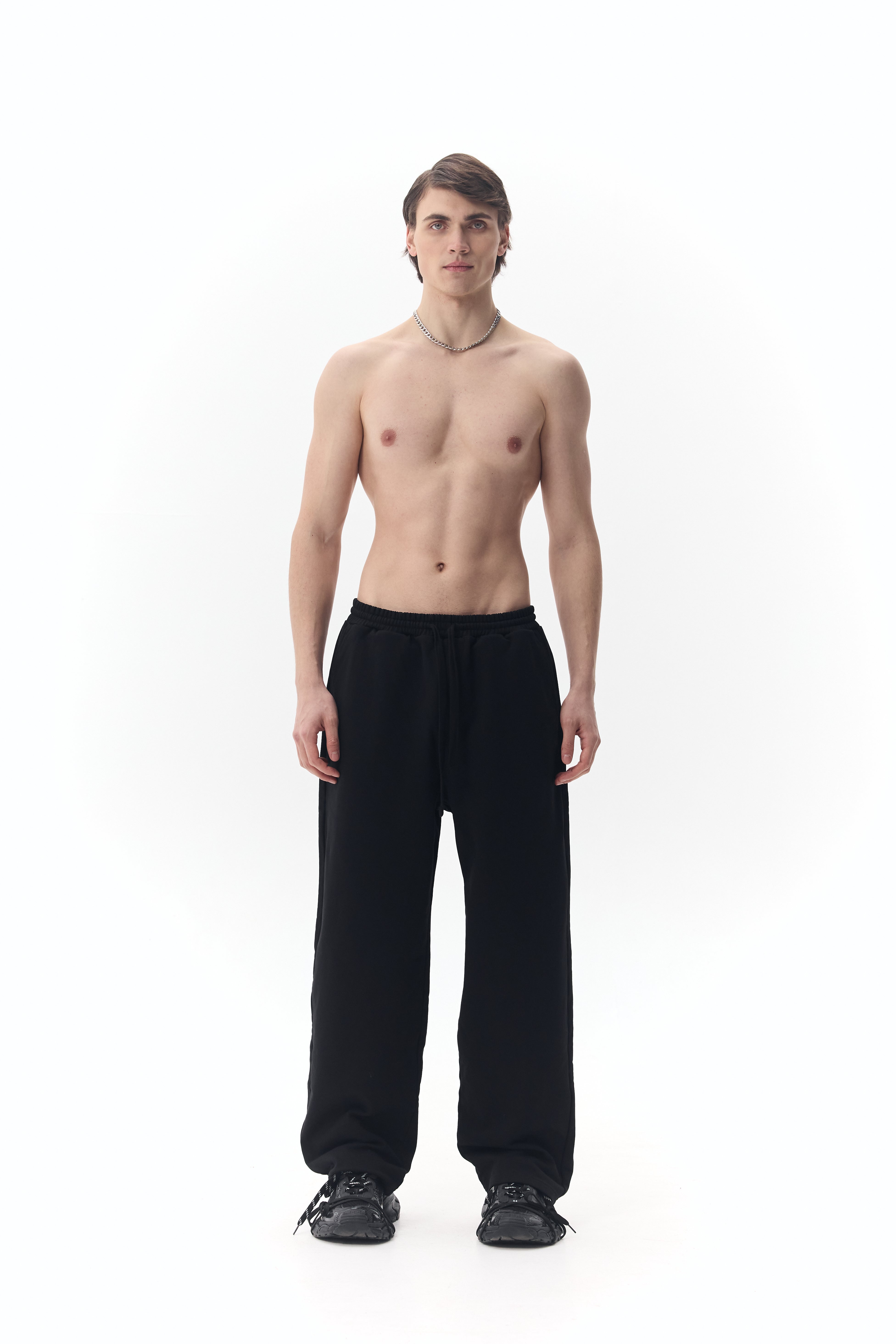 Штани трикотажні з вишивкою лого Klott