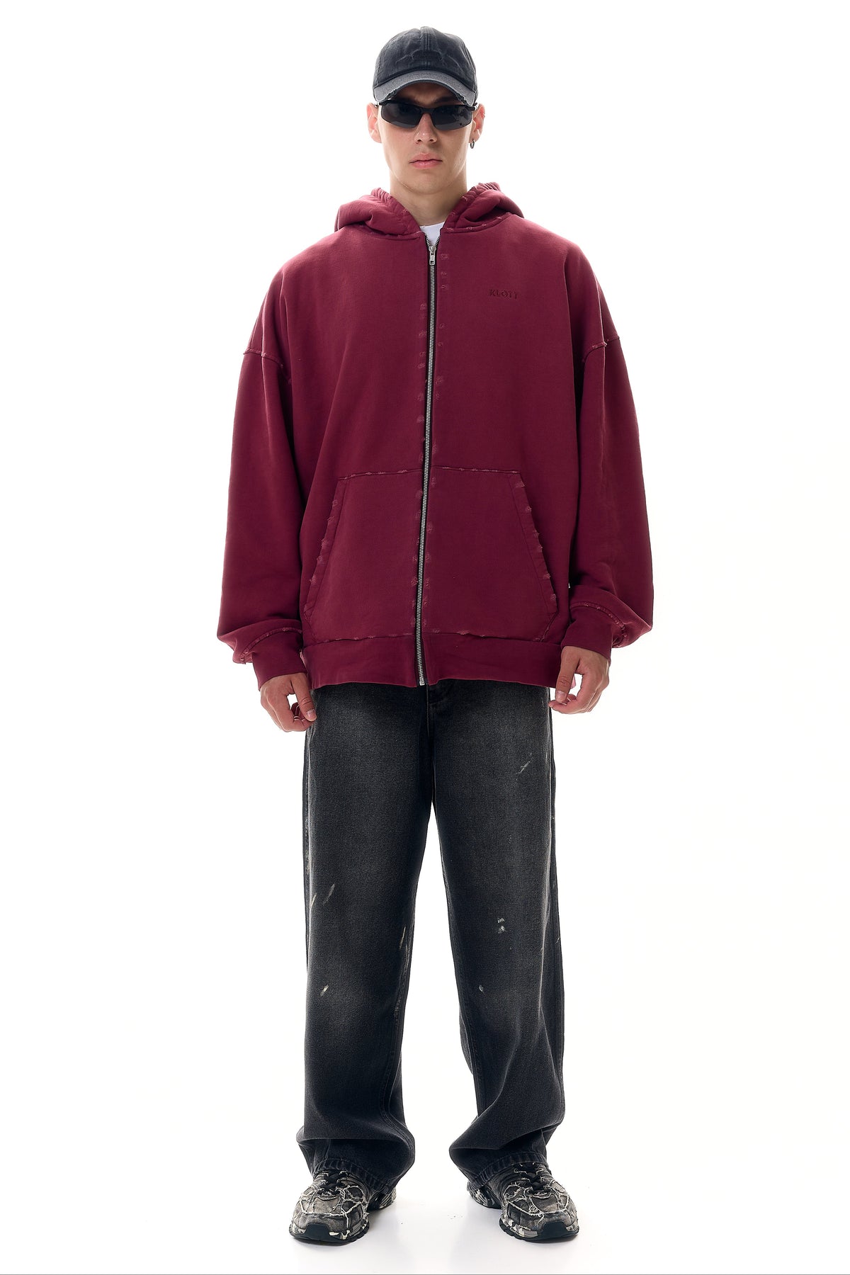 Худі oversized з вишивкою KLOTT