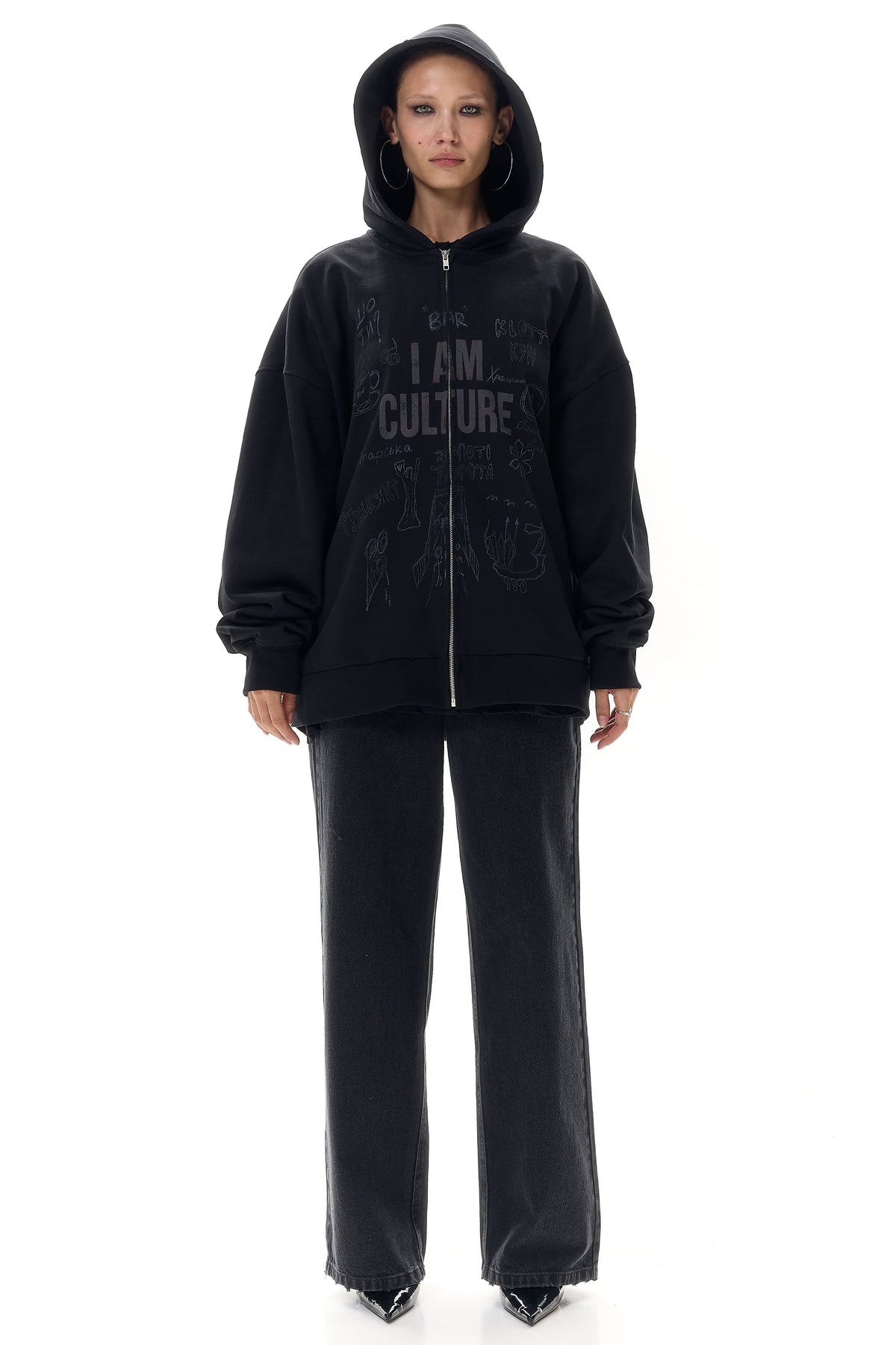 Худі oversized "I am Culture"