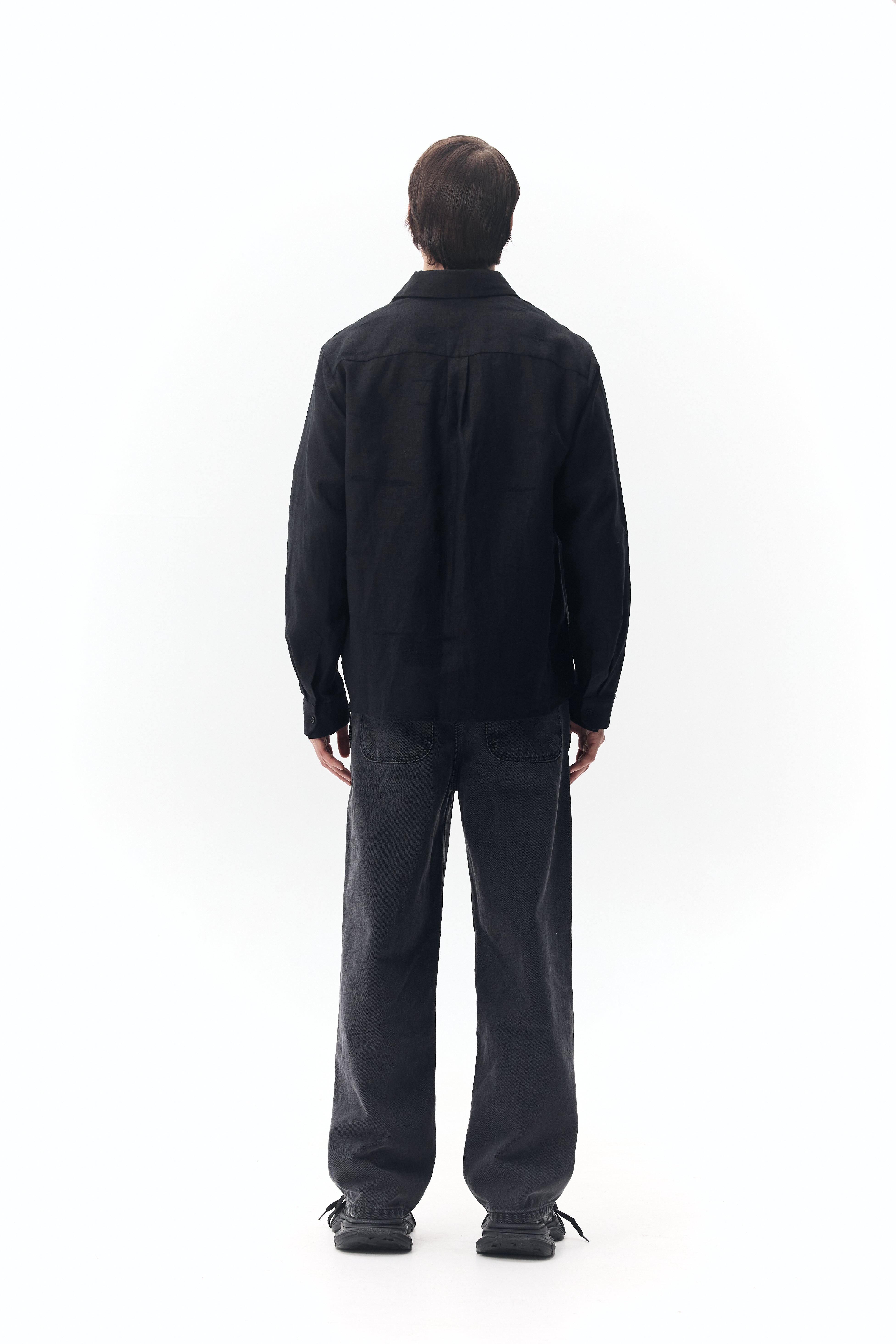 Сорочка лляна distressed