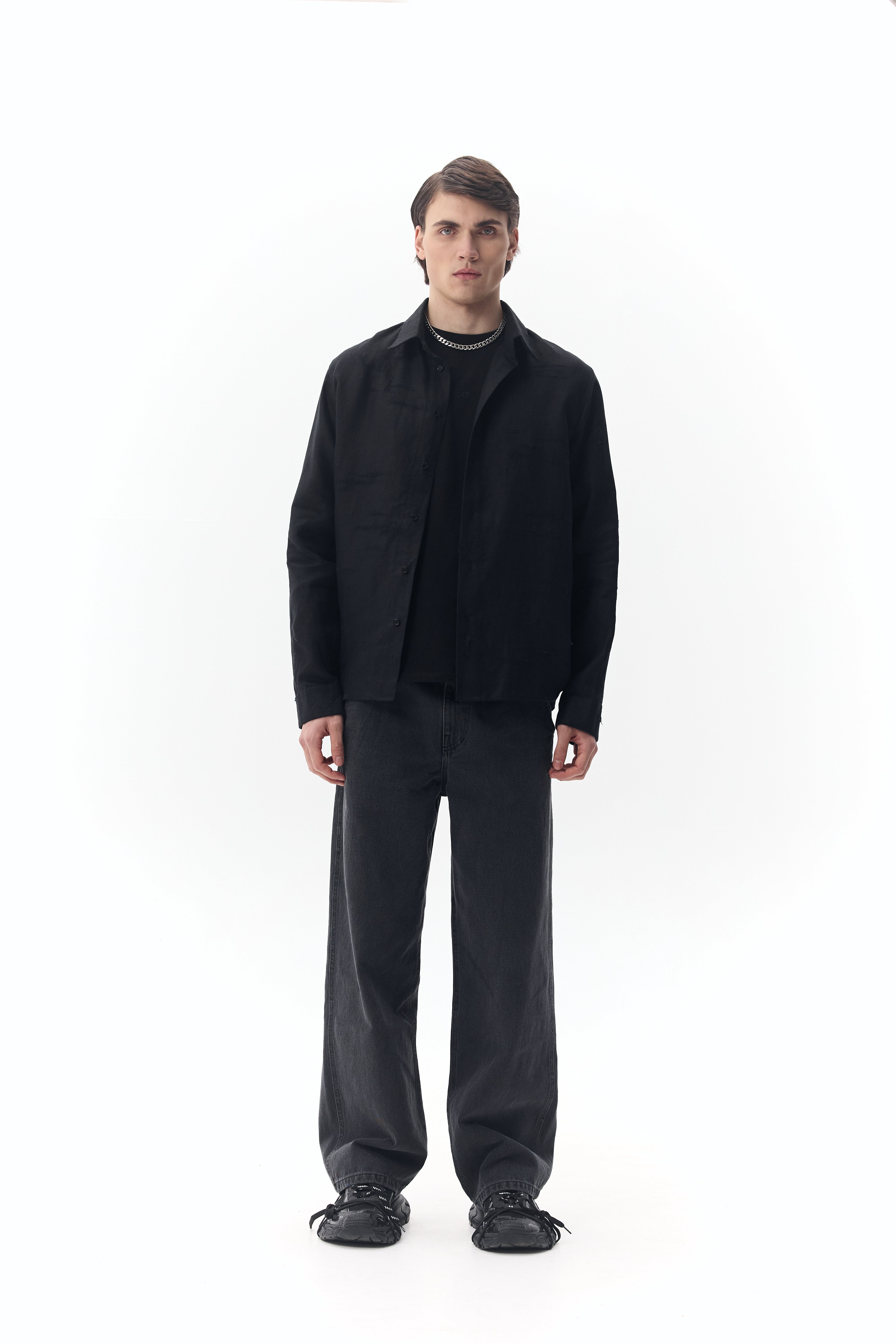 Сорочка лляна distressed